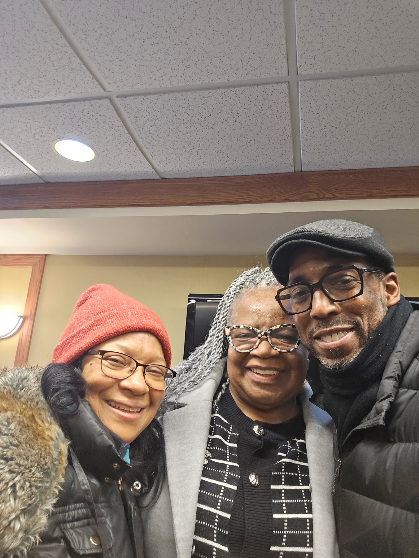 Pastor Glenn Bond with members of the His Grace Is Sufficient church family in fellowship